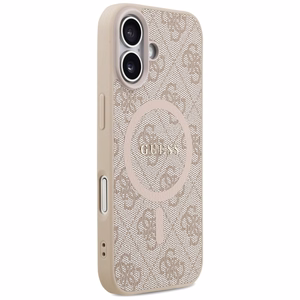 Guess 4G Ring Classic Logo MagSafe Suojakuori iPhone 17 - Vaaleanpunainen