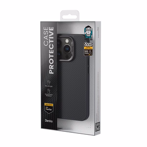 Benks Magnetic Armor Pro Kevlar Case Metal Frame 600D for Iphone 16 Plus black