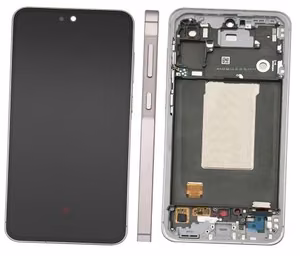 LCD screen Samsung A566 A56 5G with touch screen and frame Awesome Pink original (assembled service pack)