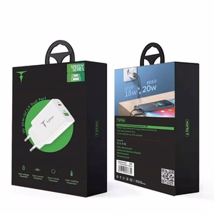 SEINÄLATURI T-PHOX SPEEDY USB-C 20W + USB 18W QC 3.0 VALKOINEN