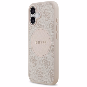 Guess 4G Circle Classic Logo MagSafe -suojakuori iPhone 17 - pinkki