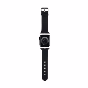 Karl Lagerfeld 3D Rubber Karl Head hihna musta Apple Watch 38/40/41mm:lle