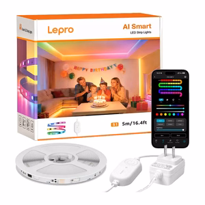 Lepro S1 5 m Wi-Fi / Bluetooth RGBIC LED-nauha