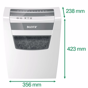Leitz IQ Home Office P-4 -paperisilppuri, palaleikkaus, 22 cm, valkoinen