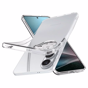 Spigen Liquid Crystal Suojakuori Samsung Galaxy S25 Edge:lle - puoliläpinäkyvä