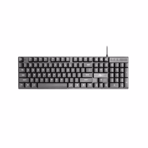 ART langallinen näppäimistö USB A QWERTY valolla AK-49 musta