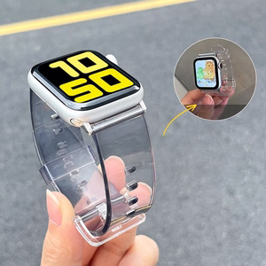 Silikoniranneke Rannekoru Rannekorun hihnan valo Apple Watch 42 / 44 mm - sininen - sininen
