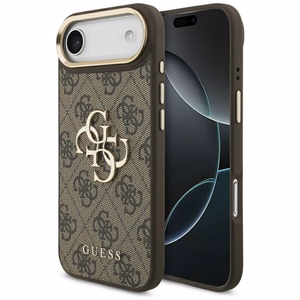 GUESS 4G Big 4G Classic Logo -suojakuori iPhone Airille - ruskea ja kulta