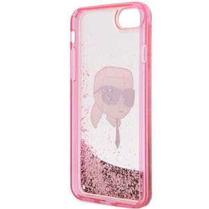 Karl Lagerfeld KLHCI8LNKHCP iPhone 7/8/ SE 2020/2022 pink/pink hardcase Glitter Karl Head