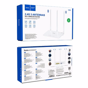 Langaton reititin WiFi 4 Hoco (HI30) valkoinen