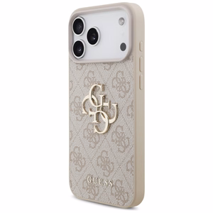 Guess 4G Big Logo -suojakuori iPhone 17 Pro Max - pinkki