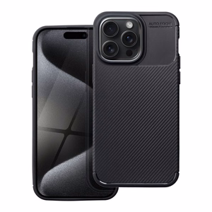 Suojakuori iPhone 15 PRO MAX:lle Carbon Premium musta