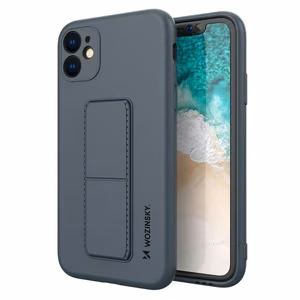 Wozinsky Kickstand Case silikoninen suojakuori jalustalla Xiaomi Redmi 10X 4G / Xiaomi Redmi Note 9 sininen