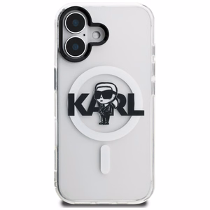 Karl Lagerfeld IML Karl Sketch Logo MagSafe suojakuori iPhone 16 - läpinäkyvä