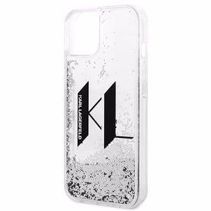 Karl Lagerfeld Liquid Glitter Big KL kotelo iPhone 14 - hopea - hopea