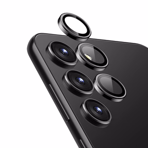 Crong Lens Ring tempered-glass camera-lens protector for Samsung Galaxy S24, black