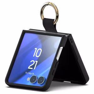 Mercury Gold Ring suojakuori Samsung Galaxy Z Flip7, musta