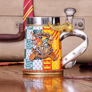Harry Potter Golden Snitch -malja irrotettavalla ruostumattomasta teräksestä valmistetulla kupilla lahjapakkauksessa, 600 ml