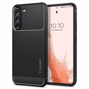 Spigen Rugged Armor kotelo Samsung Galaxy S22 - Matta musta