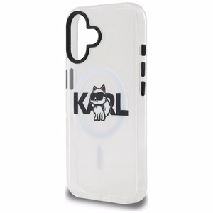 Karl Lagerfeld IML Choupette Sketch Logo MagSafe Suojakuori iPhone 17:lle - kirkas