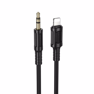 Borofone AUX-kaapeli BL25 Nice - Lightning - 3,5mm jack - 1 metri musta
