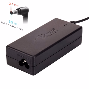 Laturi kannettavalle tietokoneelle Akyga AK-ND-01 (19V / 3.42A 65W 5.5 x 2.5mm) ASUS / TOSHIBA / LENOVO 1.2m