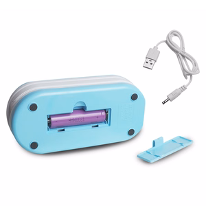 Taitettava LED-pöytälamppu 10W, 3000/4500/6000K, 1200mAh, sininen, LTC