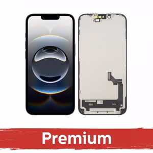 LCD-naytto yhteensopiva iPhone 16e, musta (INCELL / Premium) Removable IC