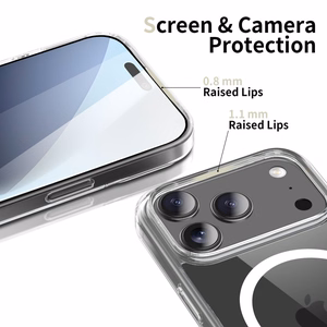 Tech-Protect FlexAir Hybrid MagSafe Suojakuori iPhone 17 Pro:lle - Kirkas