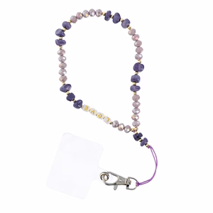 LOVE Puhelimen nauha / narun pituus 44 cm (22 cm silmukassa) / käteen - violetti