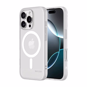 Incase Slim Case -suojakuori MagSafe-tuella iPhone 16 Pro -puhelimelle, läpinäkyvä