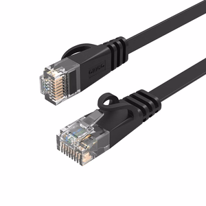 Orico PUG-C6B CAT6 1000Mbps RJ45 Ethernet-verkkokaapeli litteä LAN 10m - musta