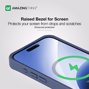 Amazing Thing Matte Pro Mag Case 12FT IP156.1PMPBU for Iphone 15 Pro navy