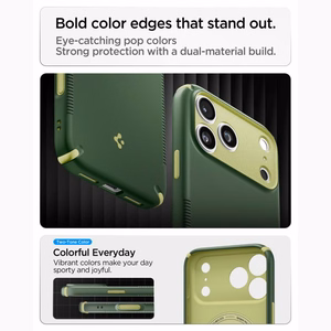 Spigen Nano Pop MagSafe -suojakuori iPhone 18 Pro Max / 17 Pro Max -malleille, vihreä