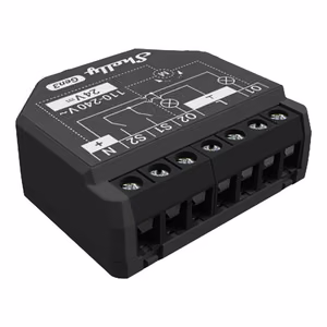 Shelly 2PM Gen3 2-kanavainen ohjain, WiFi/Bluetooth (energianmittaus)