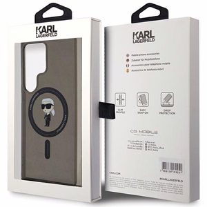 Karl Lagerfeld IML Ikonik MagSafe Suojakuori Samsung Galaxy S24 Ultralle - musta