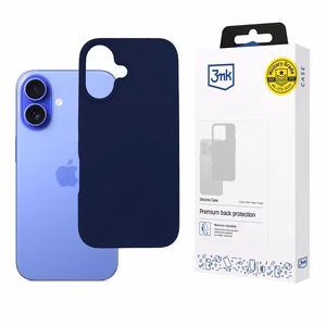 3mk silikonikuori iPhone 16 Plus - tummansininen