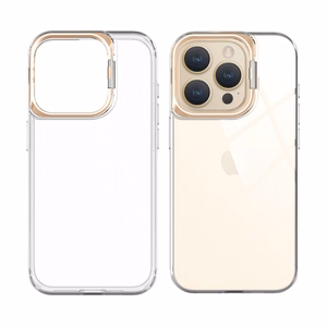 Läpinäkyvä TPU Suojakuori iPhone 15 Plus:lle kultainen