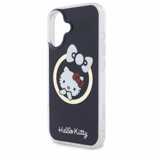 Hello Kitty IML Fun Bow Magsafe iPhone 16:lle Suojakuori - Musta