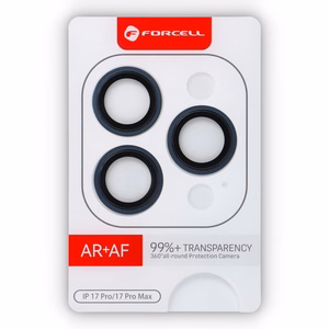 Forcell Premium kameran linssin suojalasi - iPhone 17 Pro / 17 Pro Max sininen