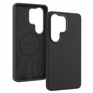 Liavec Silky suojakuori metallisella kamerakehyksellä Samsung Galaxy S26 Ultra -puhelimelle musta