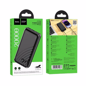 Hoco J123A varavirtalähde 20 000 mAh (2x USB-A, 1x USB-C) - musta
