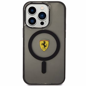 Ferrari FEHMP14XURKK iPhone 14 Pro Max 6.7" musta/musta hardcase Translucent Magsafe