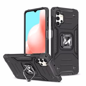 Wozinsky Ring Armor jalustallinen kestävä ja vankka suojakuori Samsung Galaxy A32 5G musta