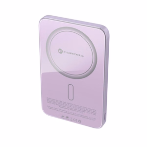 MagSafe-yhteensopiva varavirtalähde Forcell F-Energy SuperSlim F5K8 QC4.0 PD3.0 15W 5000 mAh violetti