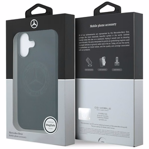 Mercedes Nahkainen Vintage Logo MagSafe Suojakuori iPhone 17:lle - musta