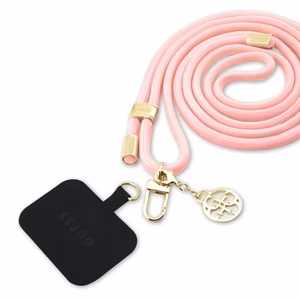 Puhelimen kaulanauha Guess 4G Charm vaaleanpunainen