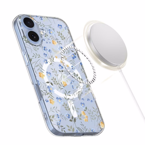 Tech-Protect FlexAir MagSafe Suojakuori iPhone 17:lle - Daisies with Leaves
