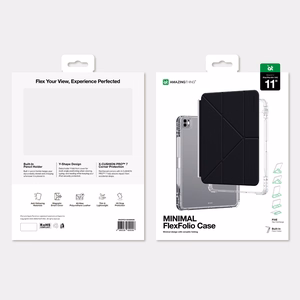 AmazingThing Minimal -suojakuori iPad Pro M5 11" -mallille, musta