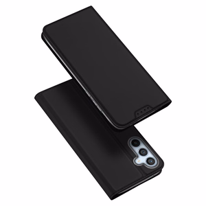 Dux Ducis Skin Pro suojakuori Samsung Galaxy A54 5G:lle läppäsuojus korttilokerolla lompakko jalusta musta